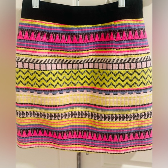 NWOT! Milly Rafia Neon Mini Skirt, Size 2 - Picture 3 of 9